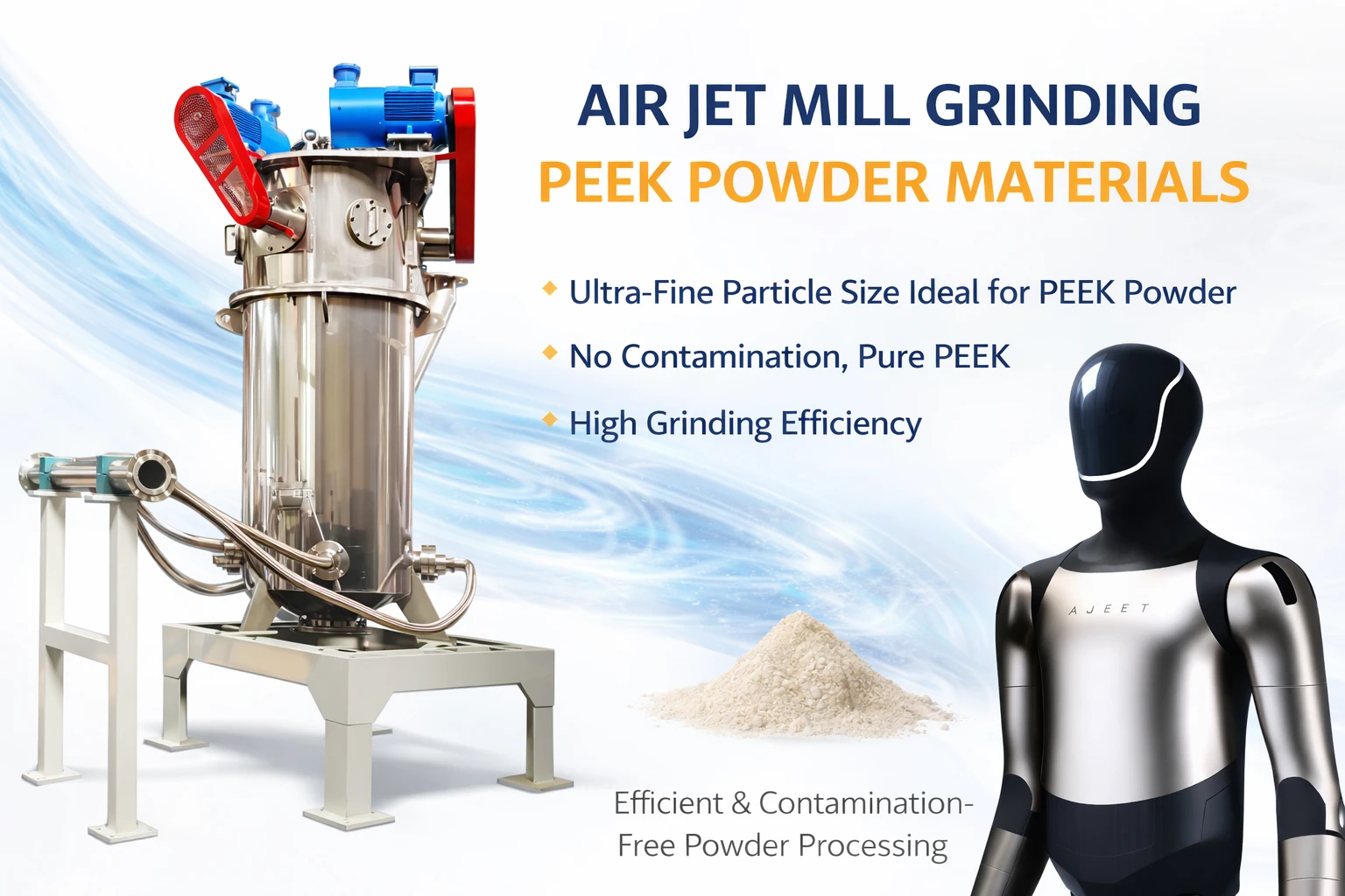 fresado por chorro de PEEK